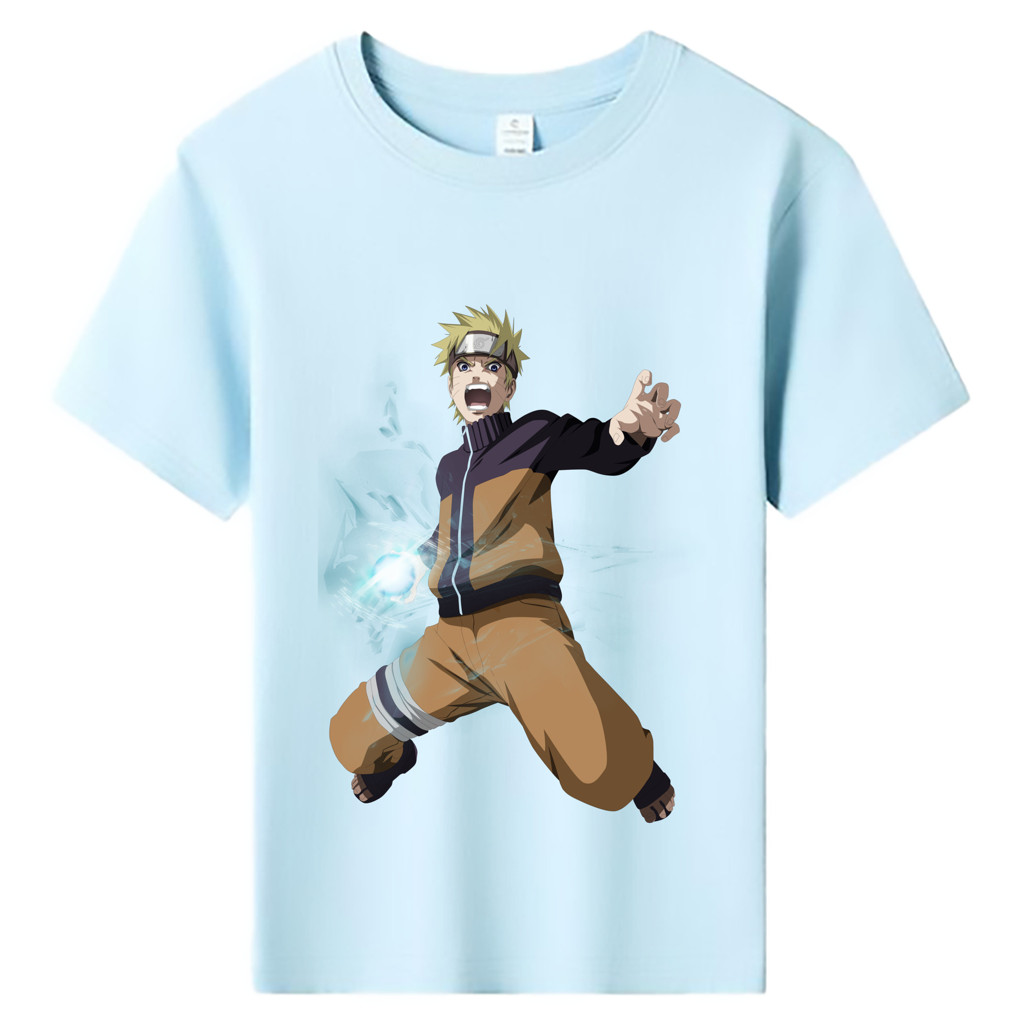 （画像用） NARUTO -ナルト- うずまき ナルト Uzumaki Naruto 綿100％キッズTシャツ（フロントプリント）